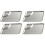 4 Teigtaschen-Platten Mehrfunktions-Chips-Schalen 2