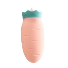 Water Injection Bottle Silicone Füllung Handwärmer Karottenform (Pink)