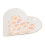 1St Feines Teller-Ornament Herzform Dessert Servierplatte 6