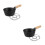 2St Mini Eisenpfanne Mit Holzgriff Für Eier Pfannkuchen 8