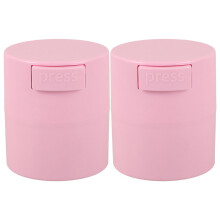 2Pcs Pink Airtight Lash Glue Containers Plastic Storage Jars Leakproof