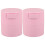 2Pcs Pink Airtight Lash Glue Containers Plastic Storage Jars Leakproof 1