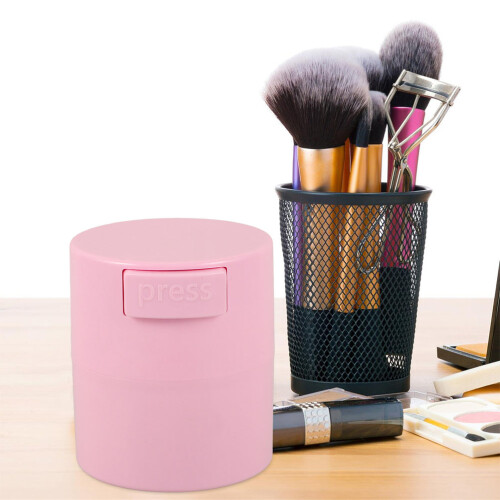 2Pcs Pink Airtight Lash Glue Containers Plastic Storage Jars Leakproof 2