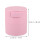 2Pcs Pink Airtight Lash Glue Containers Plastic Storage Jars Leakproof 2