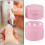 2Pcs Pink Airtight Lash Glue Containers Plastic Storage Jars Leakproof 7
