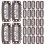 60 Stuks Metalen Pruik Clips Haarsluiting Accessoire 3