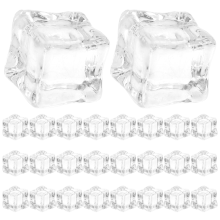 130 Stk. Fake : Klarer -Eiswürfel 18 Mm Für