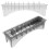2 Stuks Rechthoekige Plastic Gids Kamdoos Transparant 8