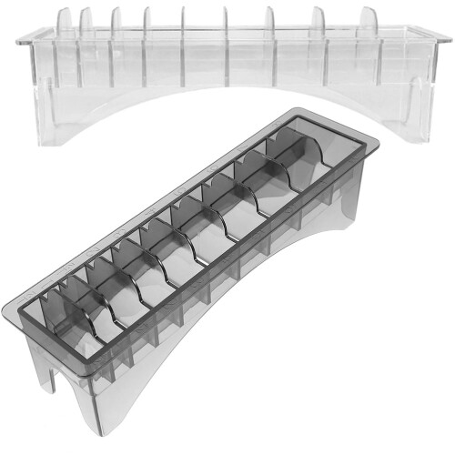 2 Stuks Rechthoekige Plastic Gids Kamdoos Transparant 2