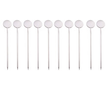 10 Stuks 304 RVS Cocktailprikken Rond Voor Dessert En Fruit ( )