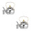 2Stk Mit Herausnehmbarem Filter 1,2L 10
