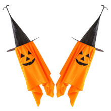 6 Hängende Kürbis Hexenhut Für Außen Halloween