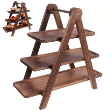 Holz 3- Tablett Esszimmer Organizer