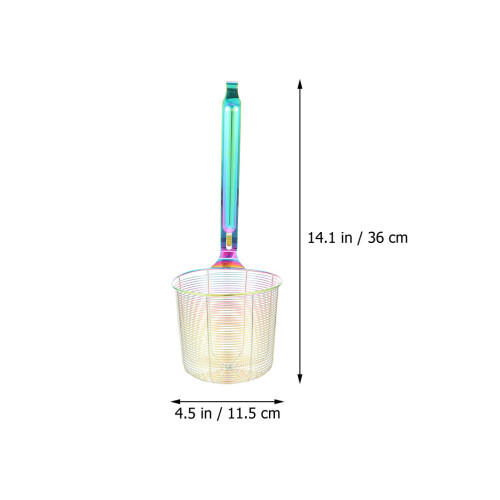Portable Spider Strainer Spoon Sturdy Stainless Steel Pasta Filter 1