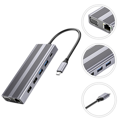 3,0 Multi Usb Splitter Type-C Kartenleser 12 In 1 Usb Hub 1