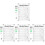 4 Sets Transparente Whiteboard Einfache Nachrichtentafel 2