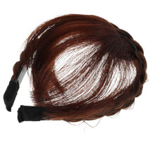 Natural Fake Bangs Haarteil Hellbraun Für