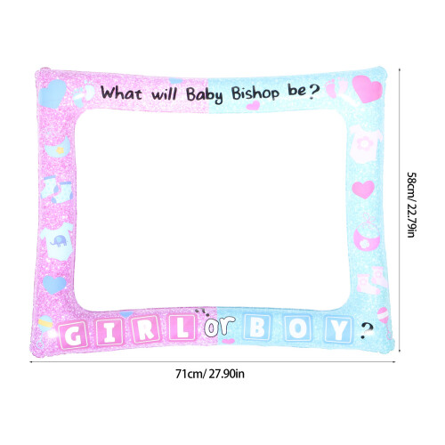 Multi Inflatable Photo Booth Frame Durable Plastic Birthday Prop 2