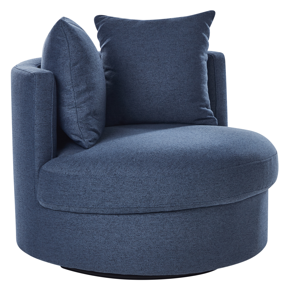 Swivel Armchair DALBY Fabric Dark Blue-image-OPC-PM7C56Q-NEW