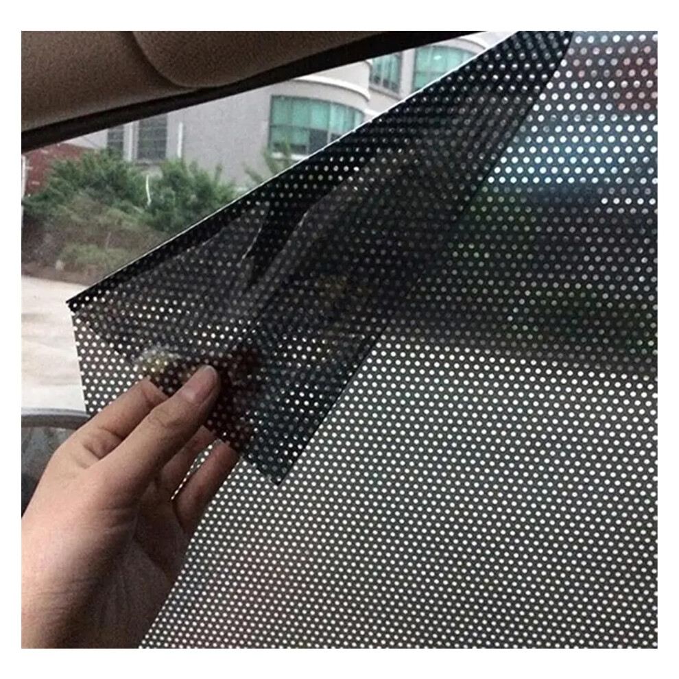 Car Sunshade 2-Piece Side Window Mesh Film Windshield Net Uv Protection Sun Shade Sticker Static Sunshade 9354506279837
