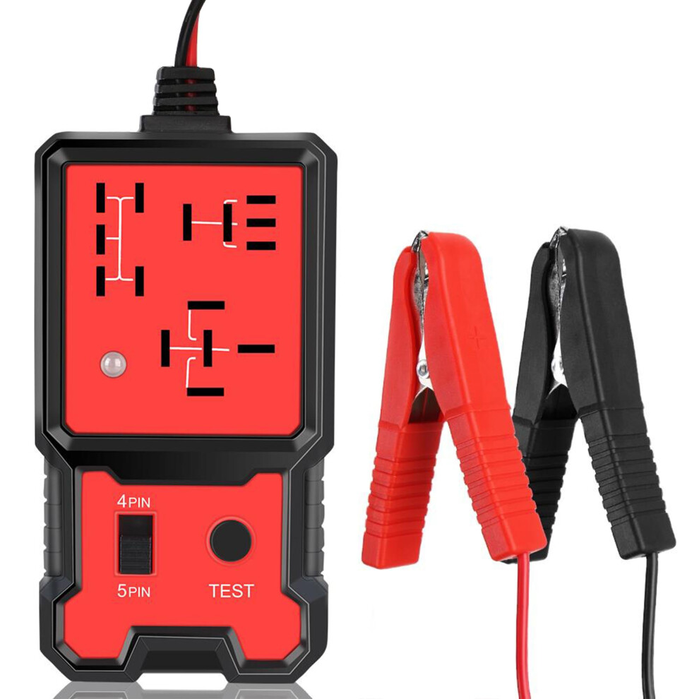 Car Relay Tester 12V Battery Checker Electronic Relay Analyzer With Alligator Clips Compatible With Cars Trucks Rvs 9354506279851