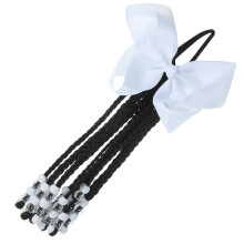 Hair Extension Pferdeschwanz Perlen-Bowknot Geflochtene Perücke