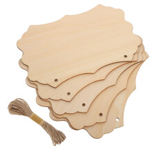 1 Set Unfertige Holzschilder Zum Bemalen Und Gravieren Für