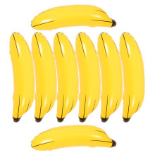 8St Großes Aufblasbares Bananen Set Aus PVC Für Pool Party Spiele