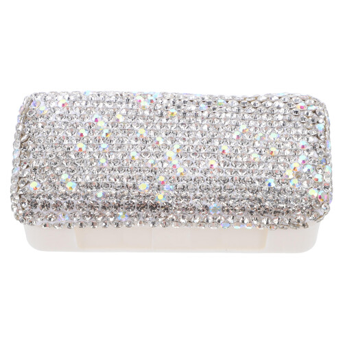 2Stk Bling Pillendose Kunststoff Tragbar 1