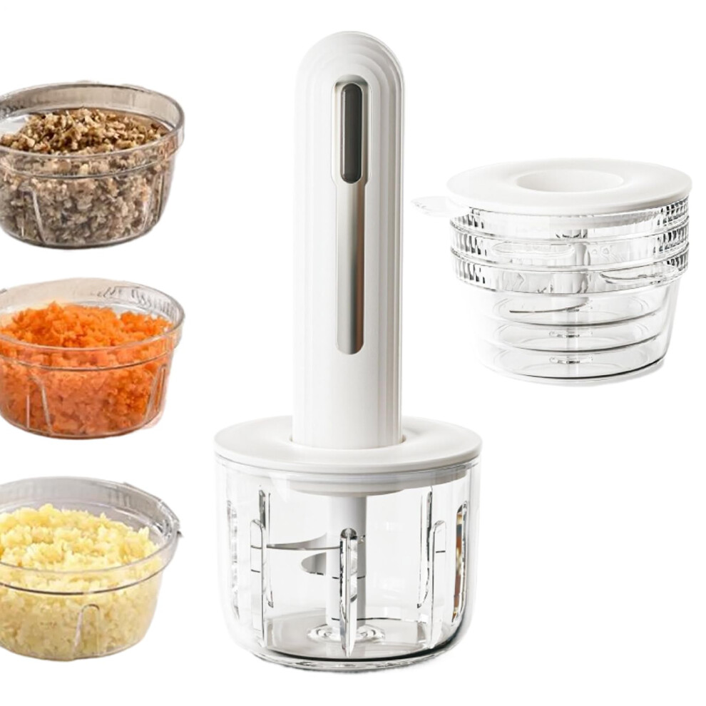 Baby Food Grinder Electric Vegetable Chopper Removable Food Chopper For Baby Food Fruit And Vegetables White