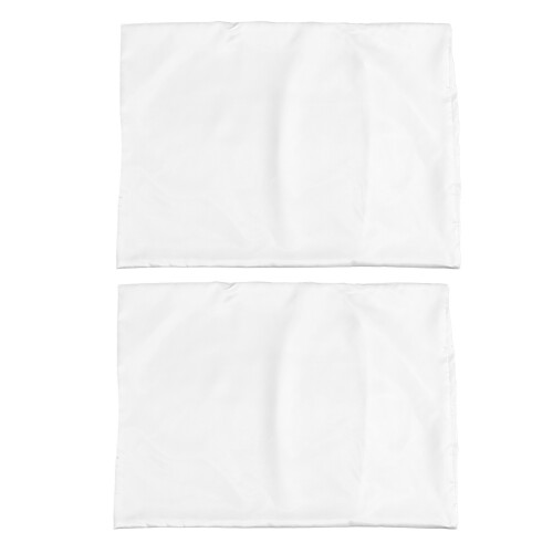2St Kussensloop Voor Bed Met Envelopsluiting Wit Polyester 2