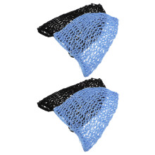 8 Stuks Mesh Haarnet Gebreide Snood Slaapmuts Lange Afdekking Vrouwen
