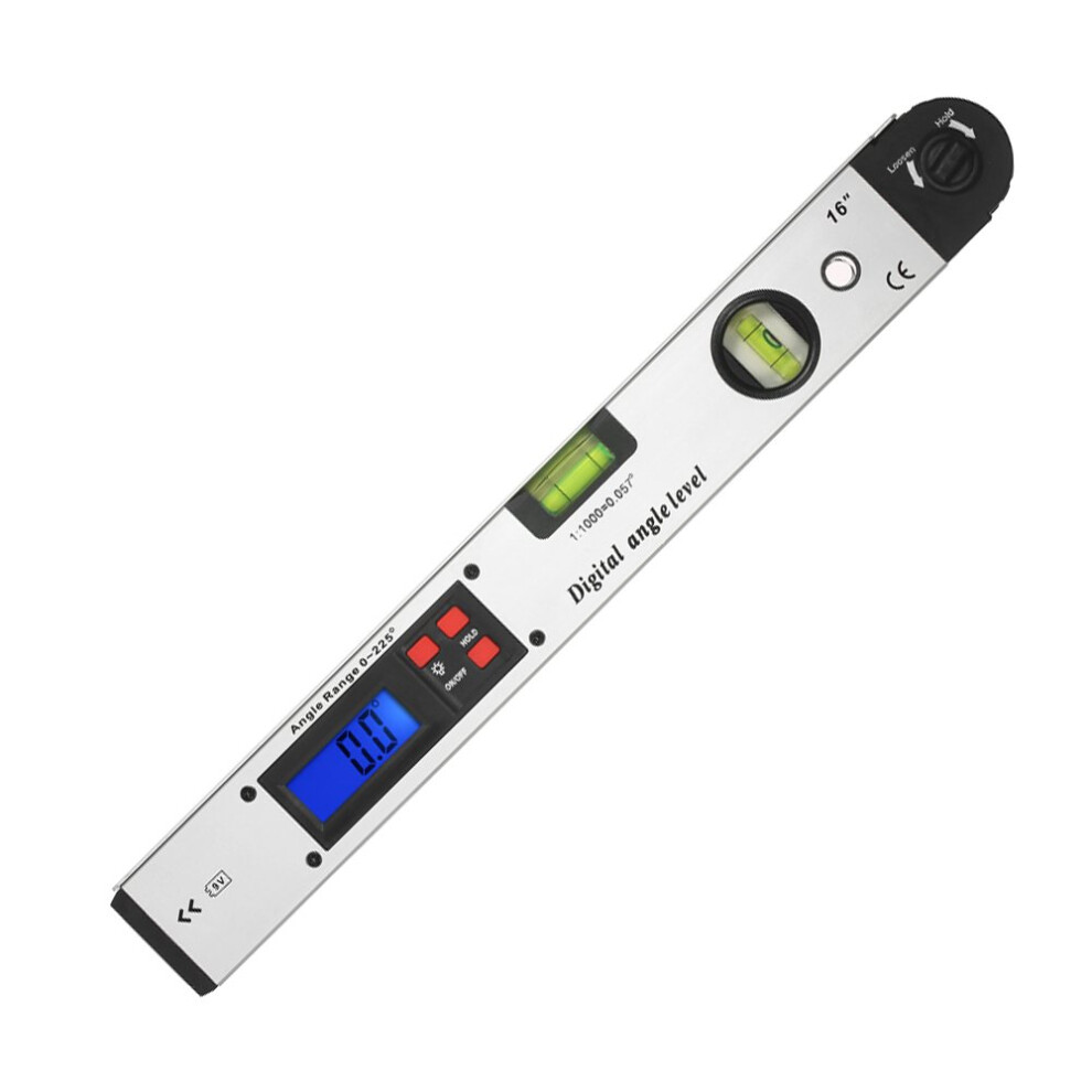 400Mm Electronic Protractor Angle Finder With Lcd Display For Woodworking Contractors 16-Inch Angle Level Meter 9354506280215