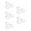 15Pcs Heart Shape Vegetable Mold Transparent DIY Fruit Forming Tool 8