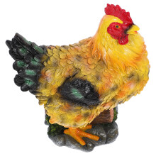 1 Pièce Décoration En Résine Petite Poule Pour Jardin Cour