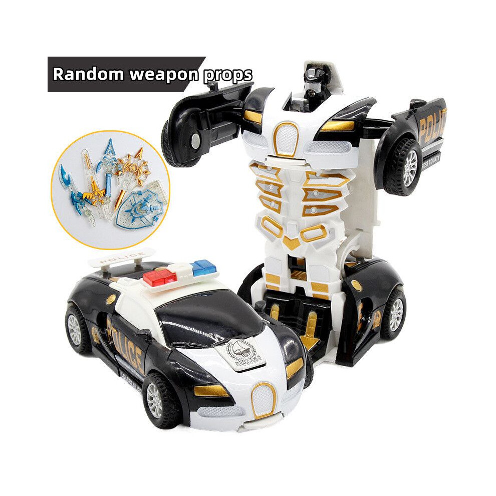 (BlackpoliceB) 2in1 Robot Deformation Car Toy Early Education For Children Gift Boys Christmas-image-OPC-PM7QJSH-NEW