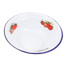 2Stk Retro Emaille Schüssel Große Kapazität Für Zu Hause