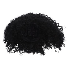 3Stk Kurze Afro Lockige Perücke Aus Synthetikhaar Für