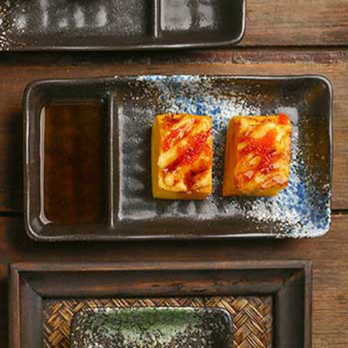 Dumpling Teller Sushi Dip Tablett Keramik Schale 1