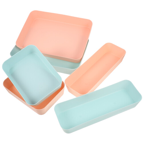 6St Stevige Plastic Lade Organizer Voor Keuken En 2