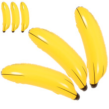 6St Aufblasbare Banane PVC Für Party, Fotohintergrund, Pädagogik