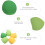 5Stk Puderquasten Mango Form Make-Up Tool 10