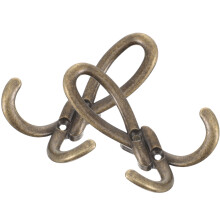 2St Halfronde Metalen Wandhaken Donkerbruin Voor Jas En Tas