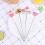 4 Piezas Acero Inoxidable Probador Pastel Forma Corazón 7