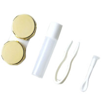 Portable Lenzencontainers Met Spiegel Reis Elegante Lensedoos Houder