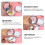 5St Draagbare Metal Make-Up Spiegel Dubbelszijdig Wit 11
