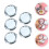 5St Draagbare Metal Make-Up Spiegel Dubbelszijdig Wit 7