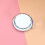 5St Draagbare Metal Make-Up Spiegel Dubbelszijdig Wit 2
