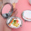 5St Draagbare Metal Make-Up Spiegel Dubbelszijdig Wit 3