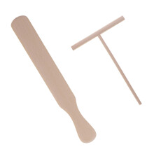 4 In 1 Crepe Spatula Set Wooden Spreader Turner Portable Tool